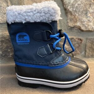 Sorel Kids Yoot Pac Waterproof Navy Boots